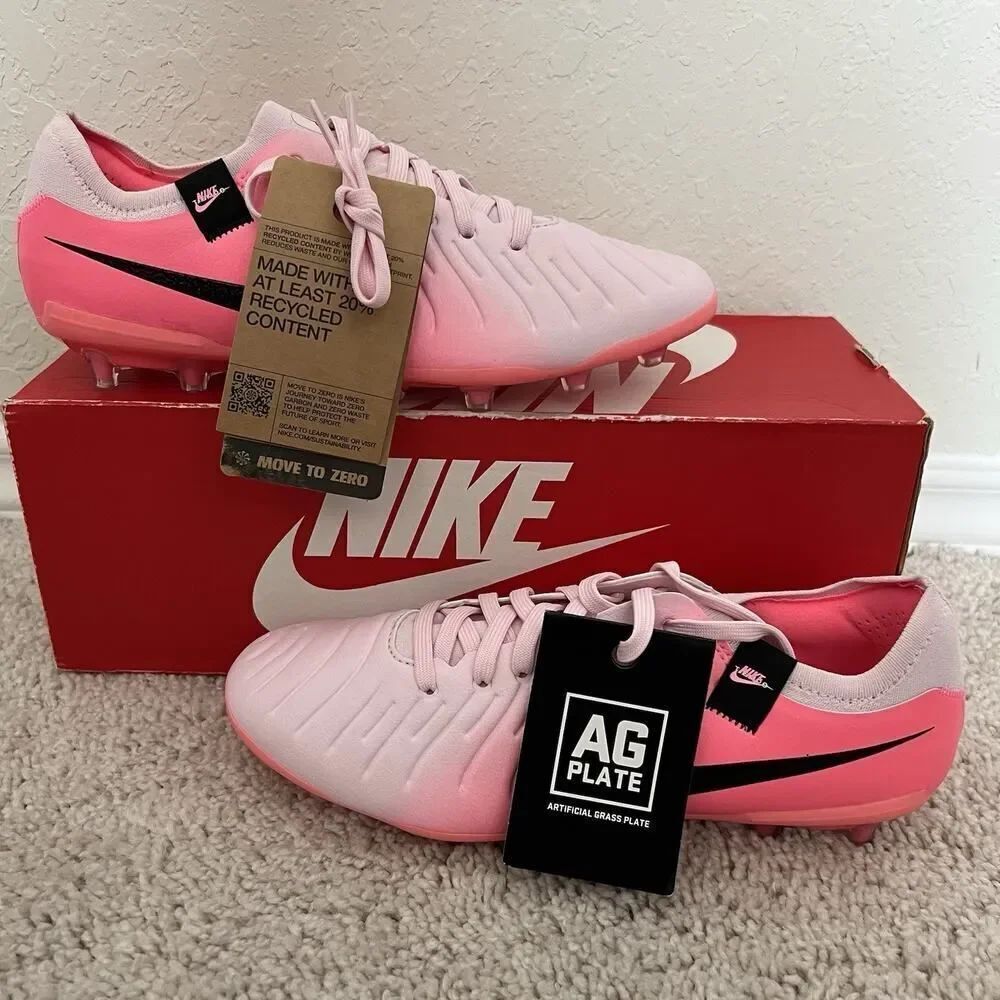Nike Tiempo Legend 10 Pro AG-PRO Pink DV4334-601 Men's Size 6M / 7.5W New